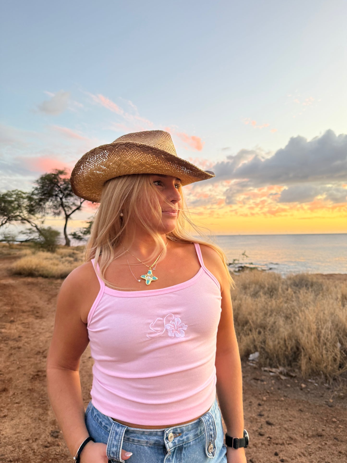 EMBROIDERED TANK TOP
