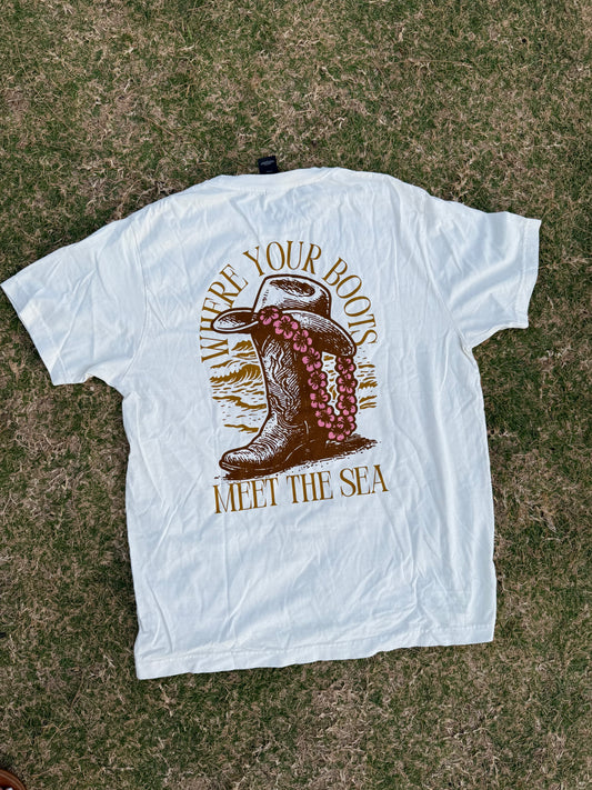 Where your Boots, Meet the Sea T-Shirt